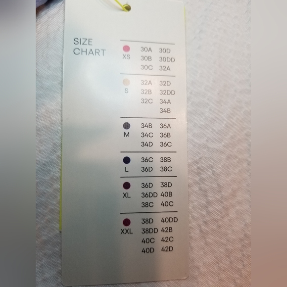 NWT LAVENDER SPORTS BRA FRONT ZIP HIGH SUPPORT MOISTURE WICKING WIDE STRAPS - Picture 6 of 7